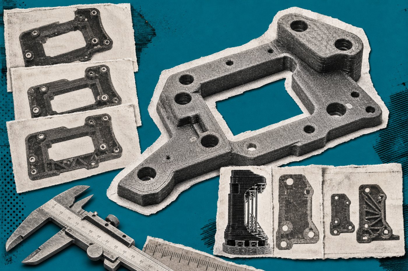 The same replacement part searched across MakerWorld, Printables and Thingiverse to compare profiles, source files and remix history.