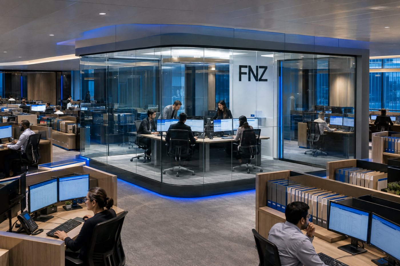 منصة FNZ تدير خدمات الثروات على نطاق واسع لمؤسسات مالية وعملائها النهائيين.