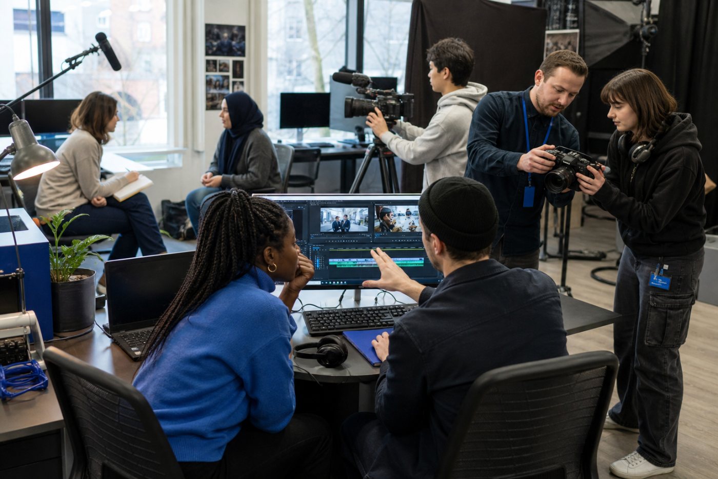 Des producteurs de télévision, créateurs numériques et journalistes participent à la formation issue du partenariat entre YouTube, la BBC et la NFTS.