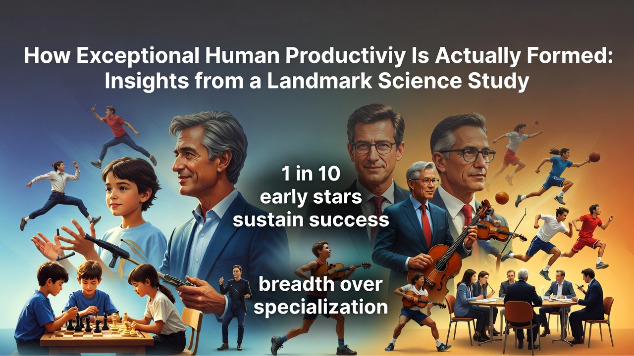 How Exceptional Human Productivity Is Actually Formed: Insights from a Landmark Science Study