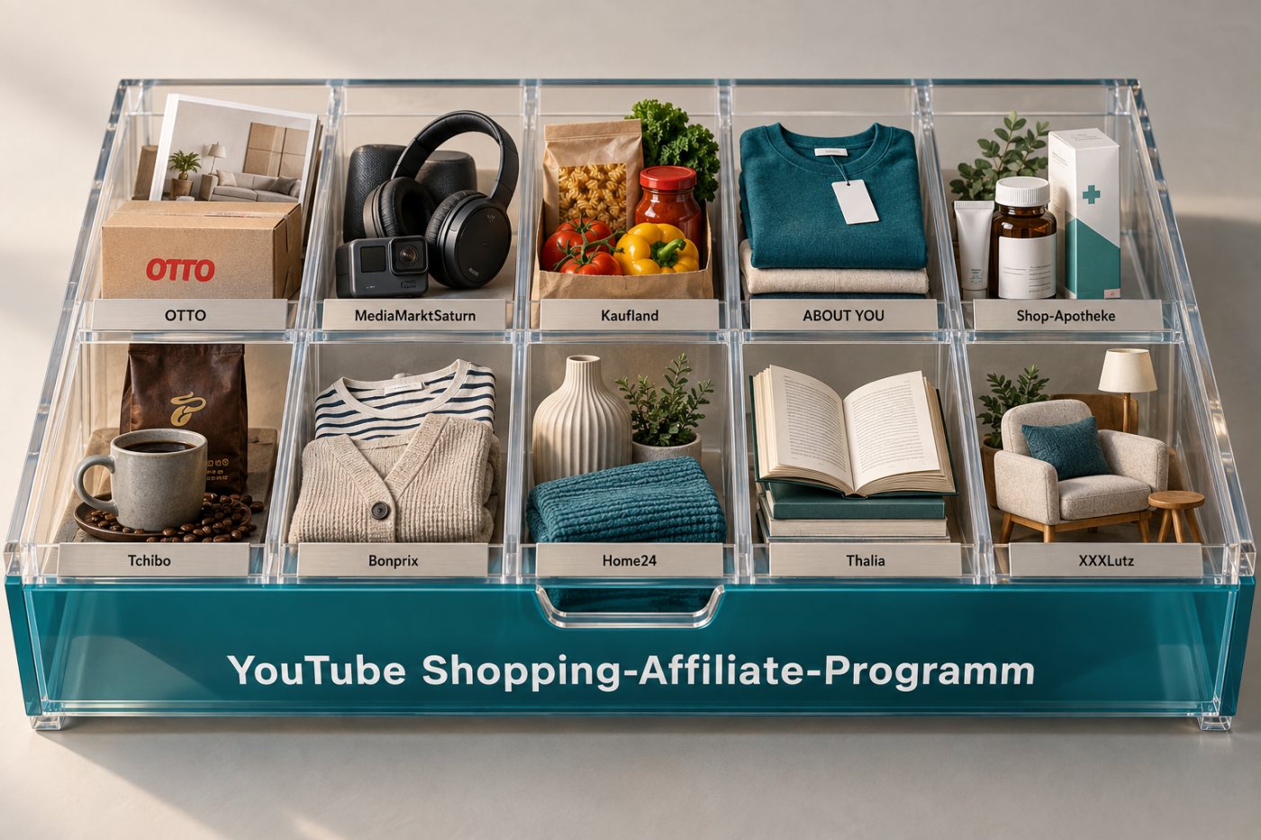 Los diez comercios iniciales aparecen en el flujo de selección de productos de YouTube Shopping en Alemania.