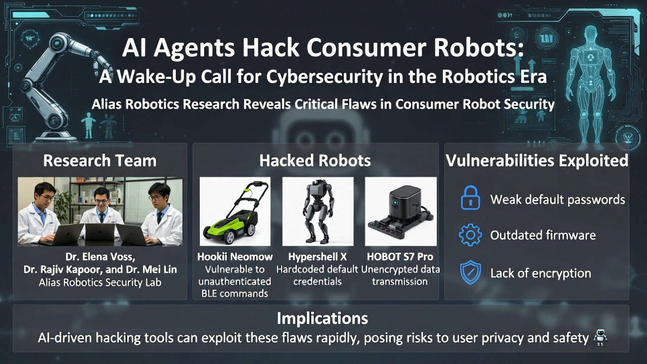 AI Agents Hack Consumer Robots: A Wake-Up Call for Cybersecurity in the Robotics Era