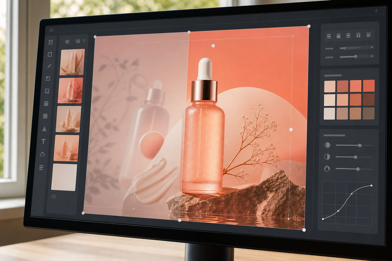 Editable advertising creative generated in Canva Grow