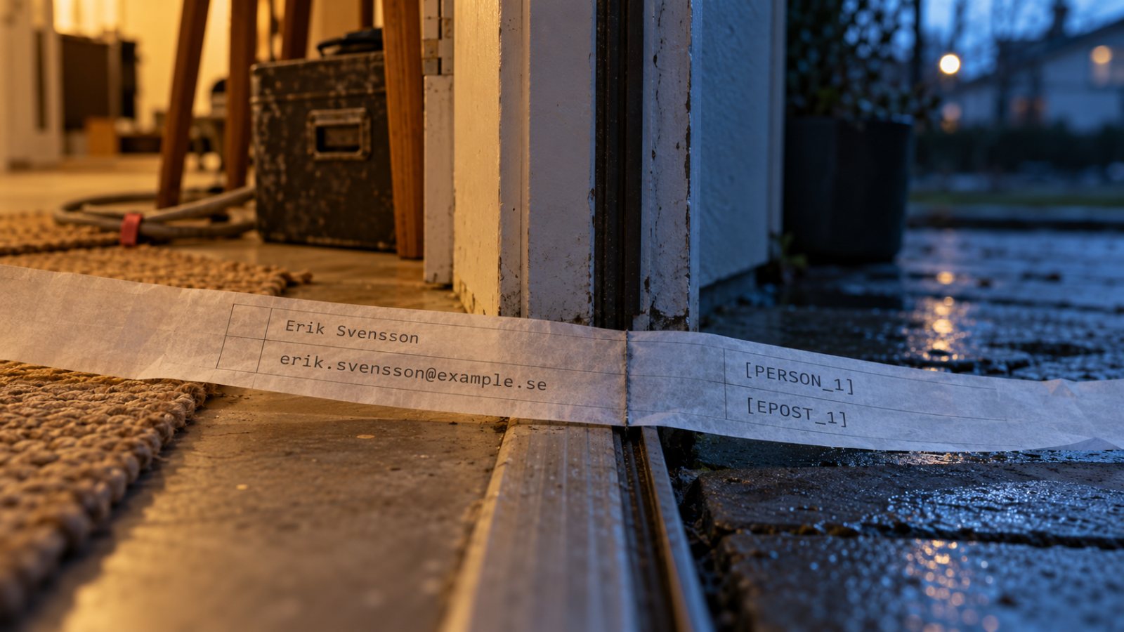 Maskera persondata före AI-loggen – filtret måste sitta före exporten
