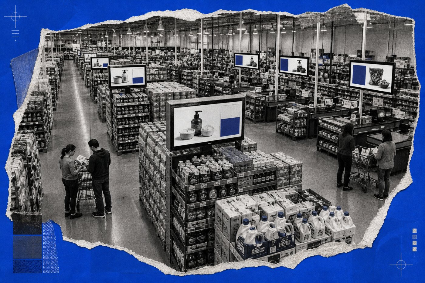La red de PRN lleva publicidad a compradores dentro de establecimientos físicos de gran formato.