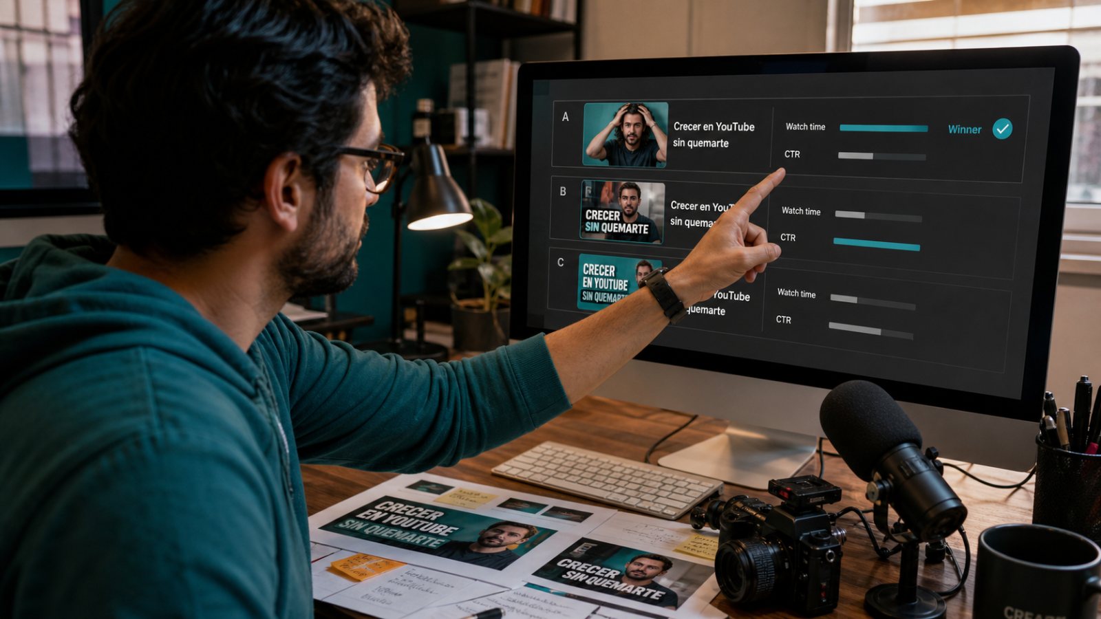 La prueba A/B de YouTube no elige el mayor CTR: gana el tiempo visto