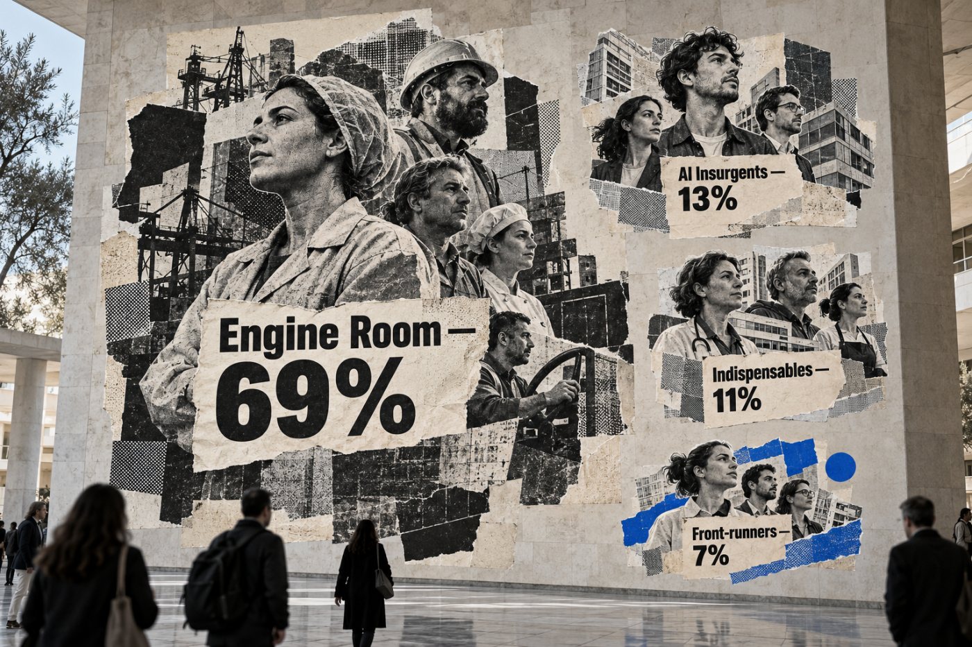 Οι τέσσερις ομάδες της ελληνικής έρευνας της PwC, με τον βασικό κορμό να συγκεντρώνει τη μεγαλύτερη συμμετοχή.