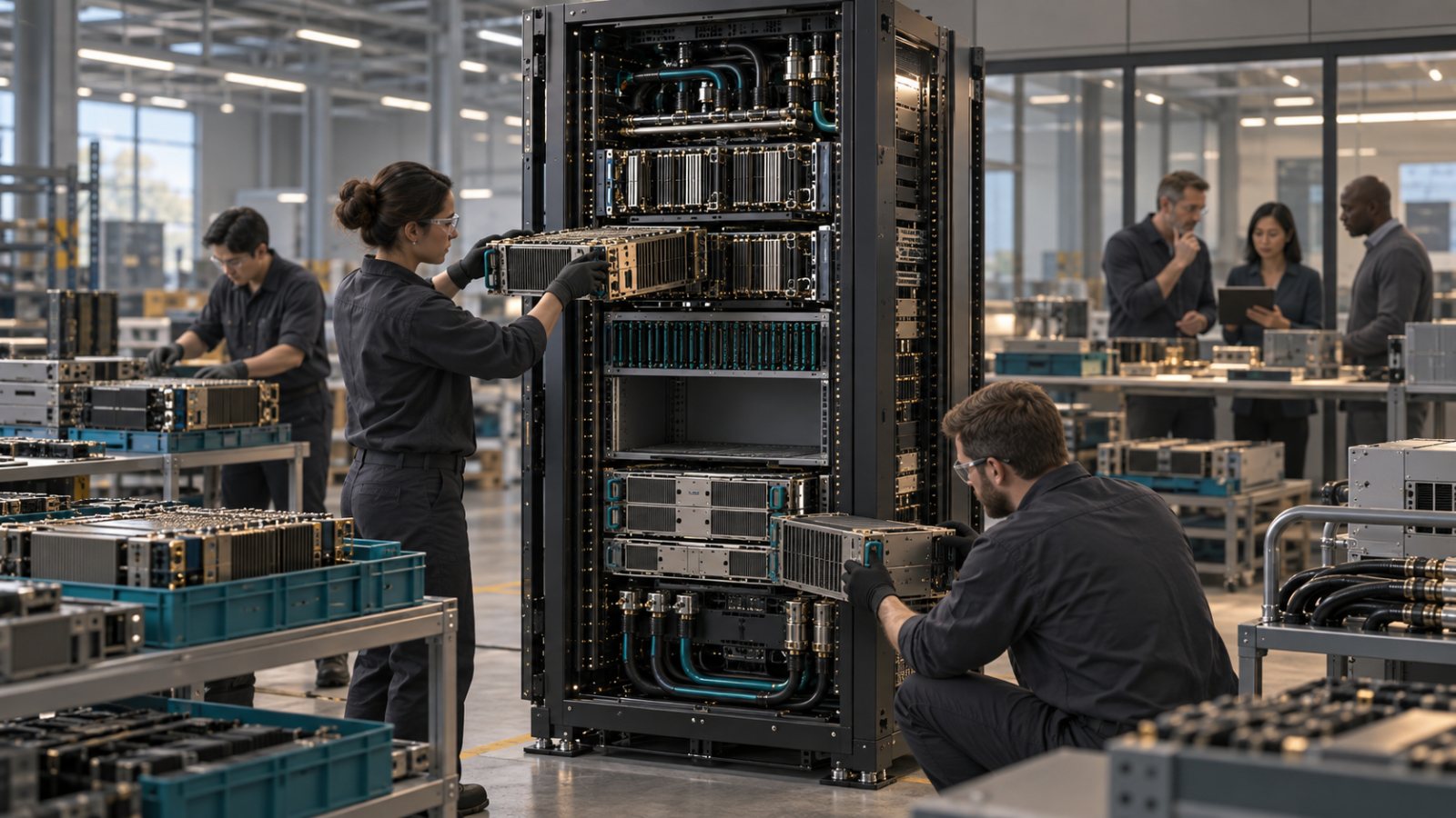 NVIDIA تختبر ذكاء Palantir على 1.3 مليون قطعة قبل بيعه للمصانع