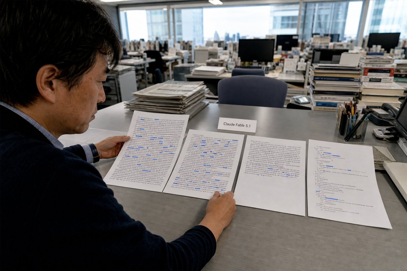 長い自由記述、短い事実文、軽い校正文、コードで透かしの判定材料が異なる比較