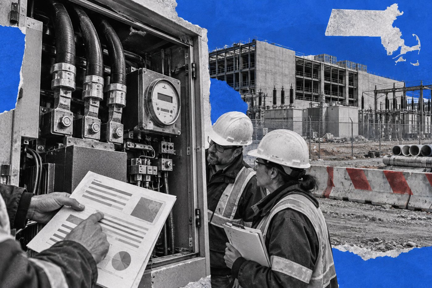 Evaluación de la demanda máxima y la conexión eléctrica de un centro de datos de más de 25 MW en Massachusetts.