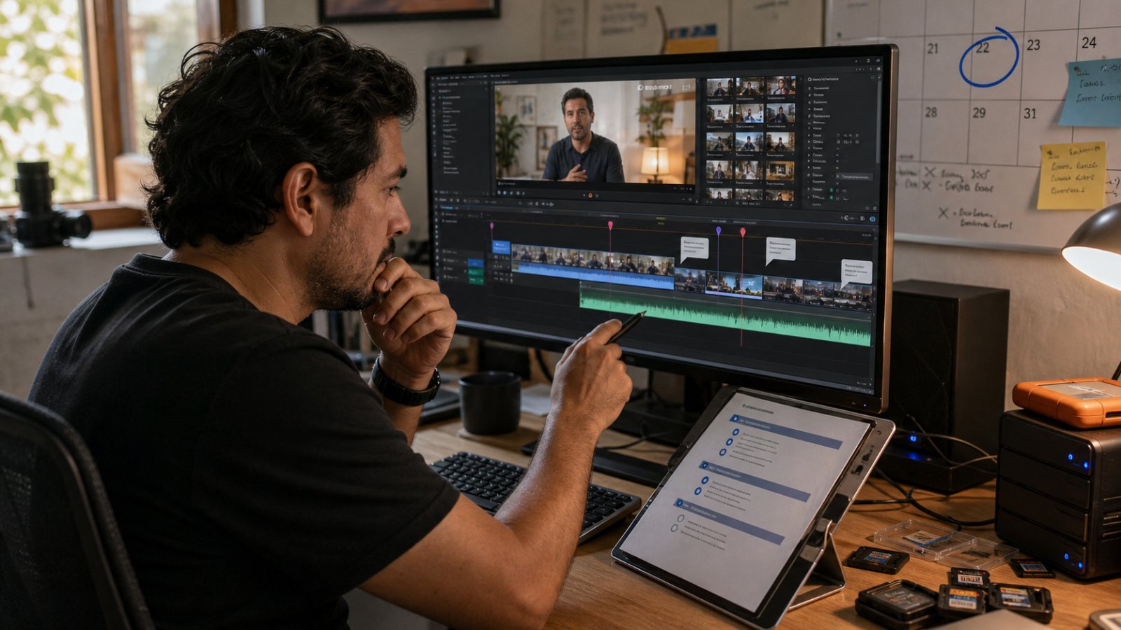 Contratar un editor de YouTube: lo barato oculta revisiones y urgencias