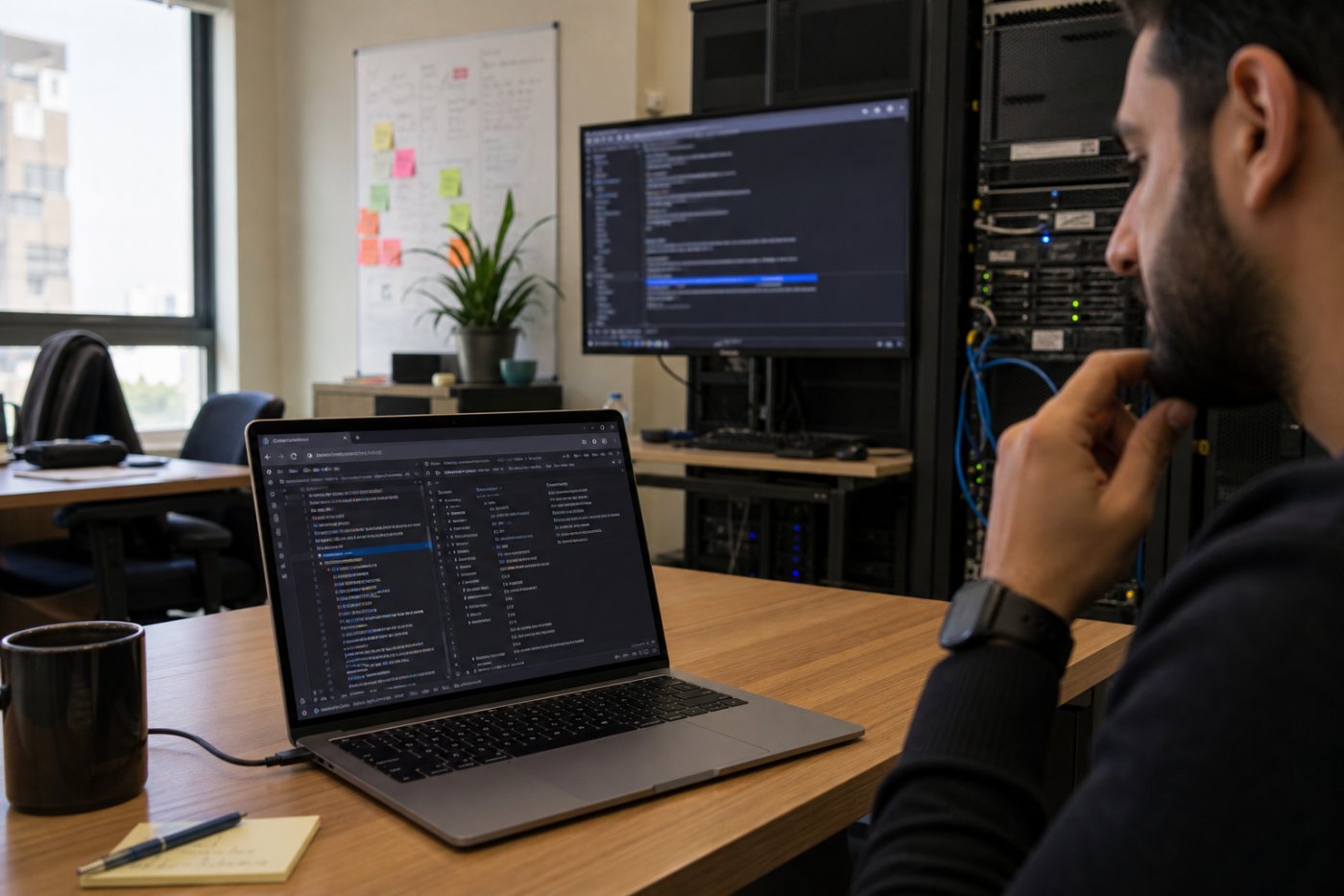 نسخة مستضافة خارج AI Studio تستدعي Gemini عبر خادم يقرأ المفتاح من بيئة الاستضافة