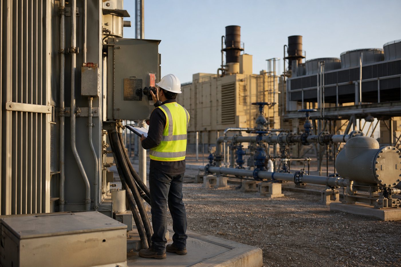 A Texas data-center project documents electricity supply, cooling and water infrastructure for its ERCOT connection audit.