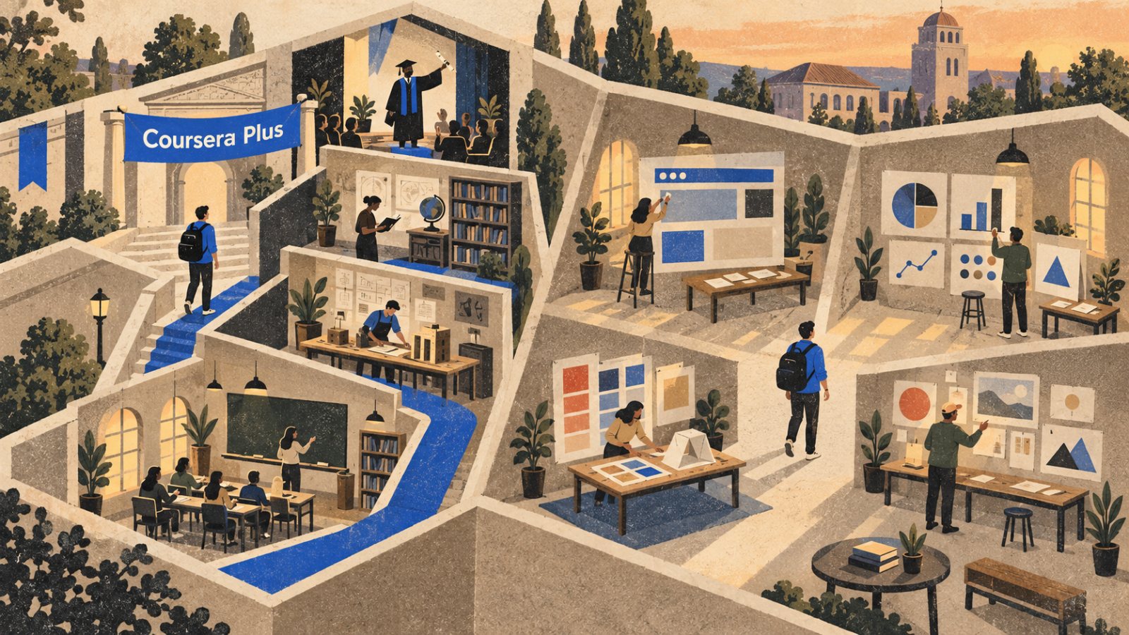 Coursera Plus vai Udemy: abonements pērk atšķirīgu mācību ceļu
