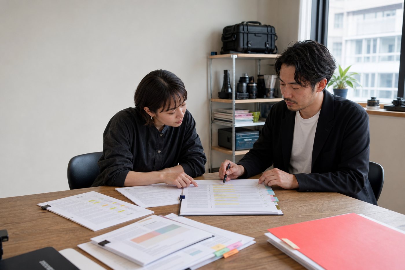 クリエイターとブランド担当者が報酬内訳、手数料、利用権、独占条件を確定する契約承認