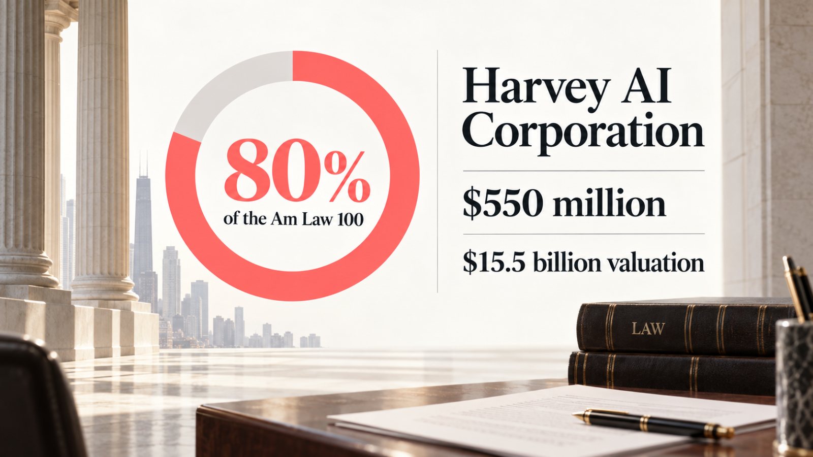 Harvey Reaches $15.5B—80% of the Am Law 100 Is the Bigger Claim