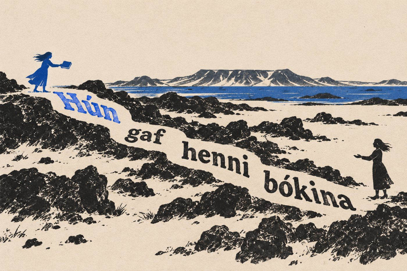 Í setningunni „Hún gaf henni bókina“ sýna beygingarnar hver gefur bókina og hver fær hana.