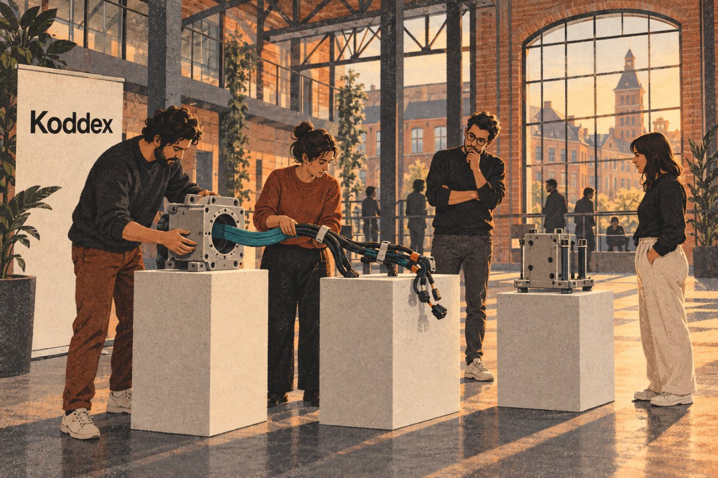 L’équipe Koddex présente son projet à The Square d’EuraTechnologies à Lille.
