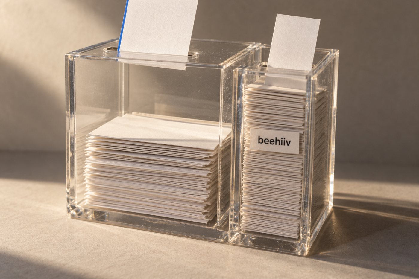 Comparaison des plafonds gratuits de Kit et de beehiiv pour lancer une newsletter.