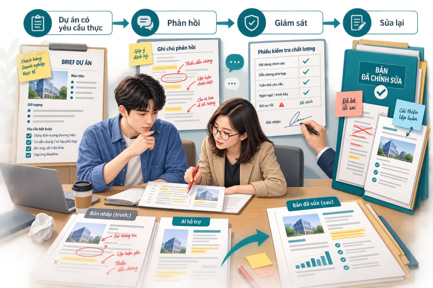 Người mới tốt nghiệp xây kinh nghiệm ngầm qua dự án có giám sát, phản hồi cố vấn và kiểm chứng đầu ra AI.