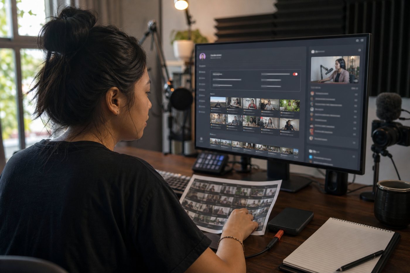 Streamer memeriksa VOD, klip, chat, teks kanal, dan rekaman kolaborasi setelah menonaktifkan pelatihan AI.