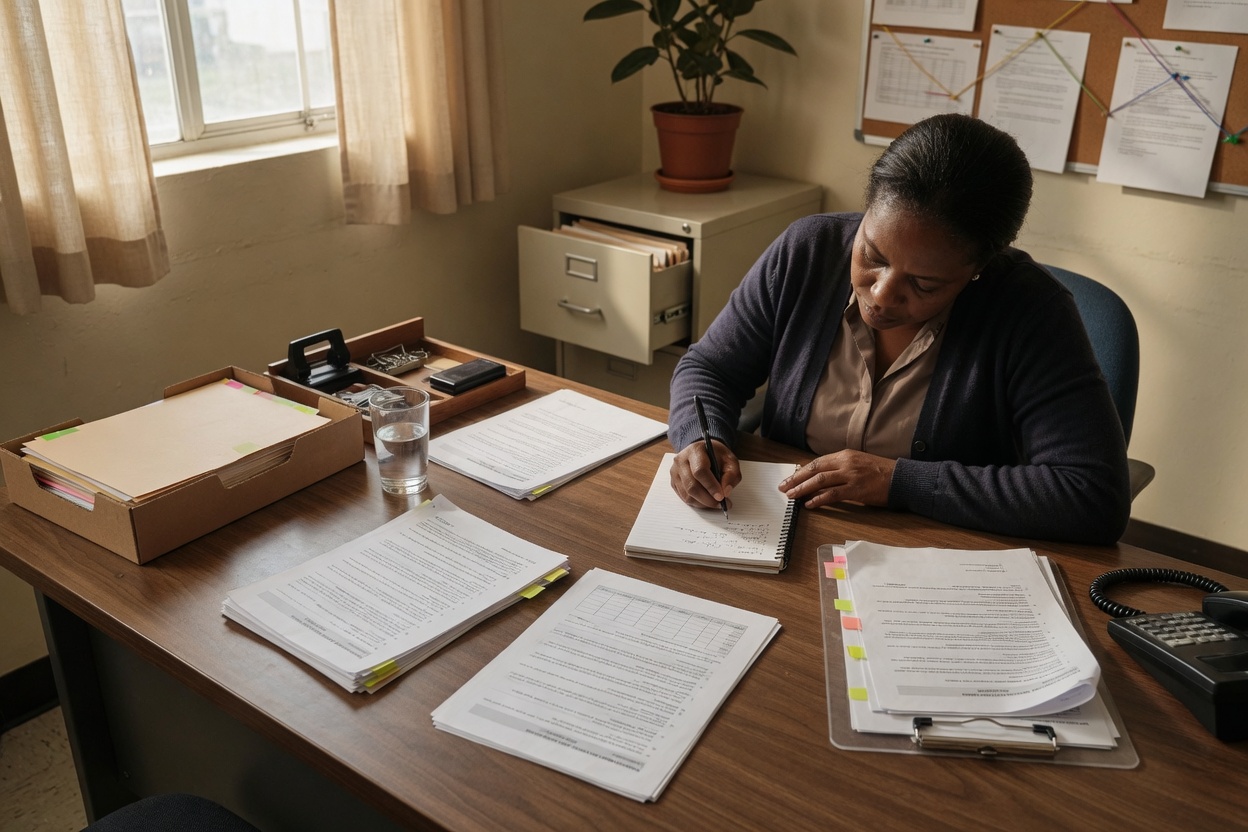 Individual preparing steps to verify communications and secure accounts