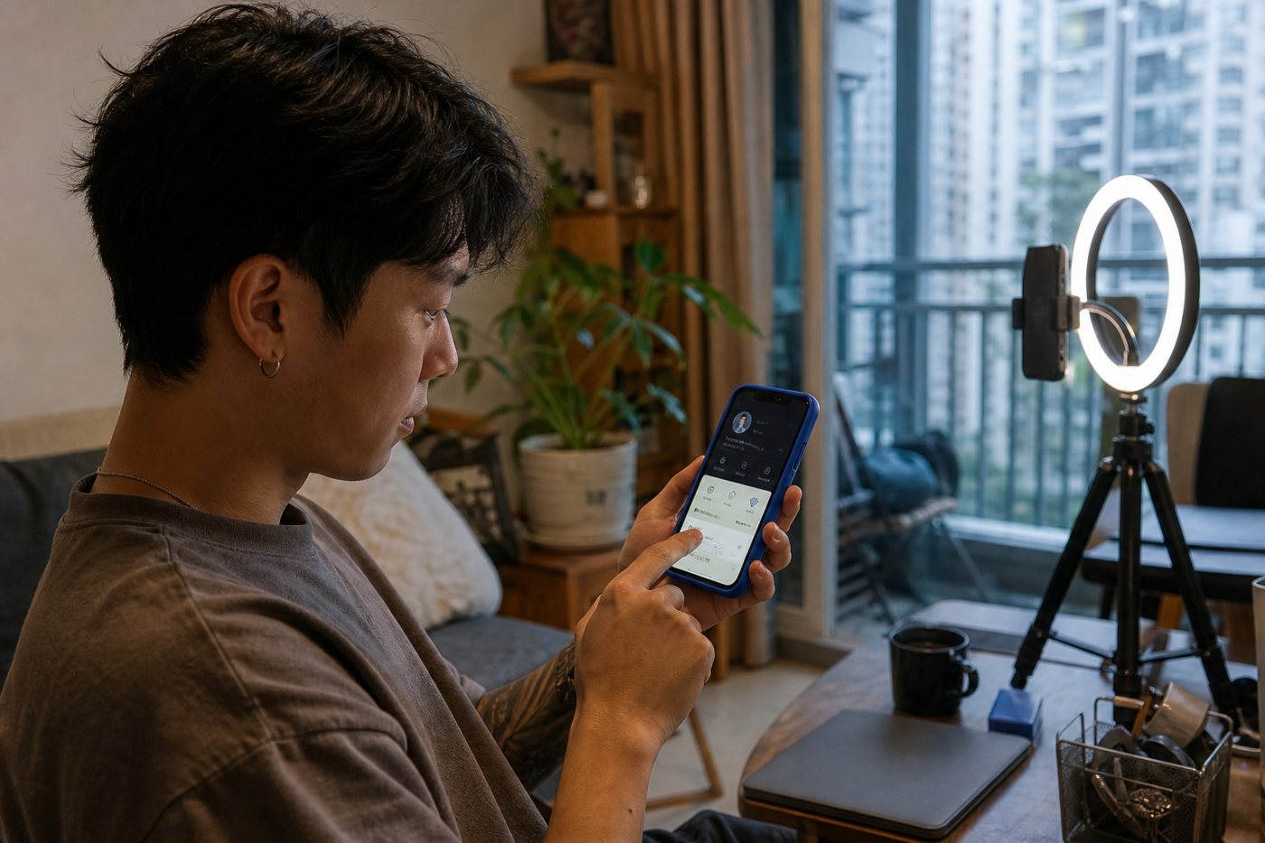 创作者在TikTok余额与LIVE奖励入口查看钻石、账号资格和奖励条件