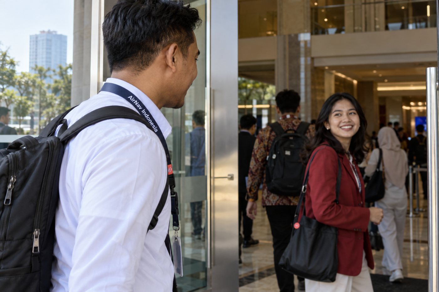 Perwakilan AirNav Indonesia dan Telkom University hadir dalam forum SATRIA 2026 di Jakarta saat kerja sama riset penjadwalan ATC diperkenalkan.