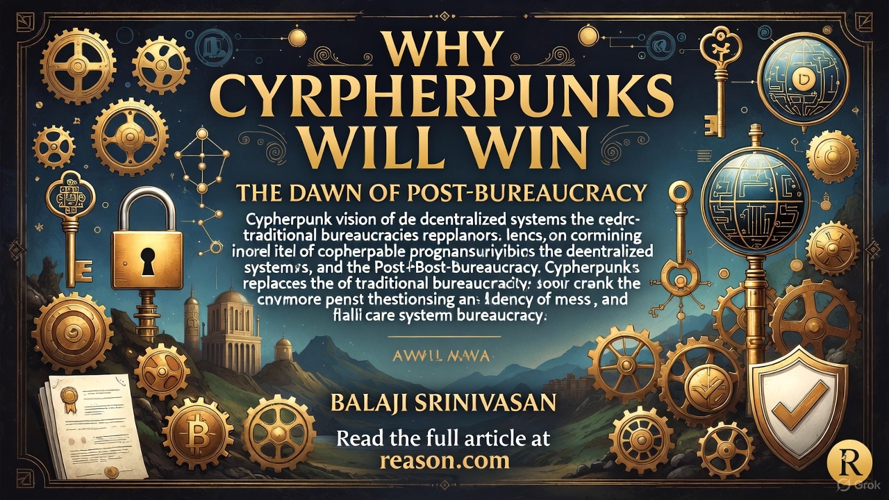 Why Cypherpunks Will Win: The Dawn of Post-Bureaucracy