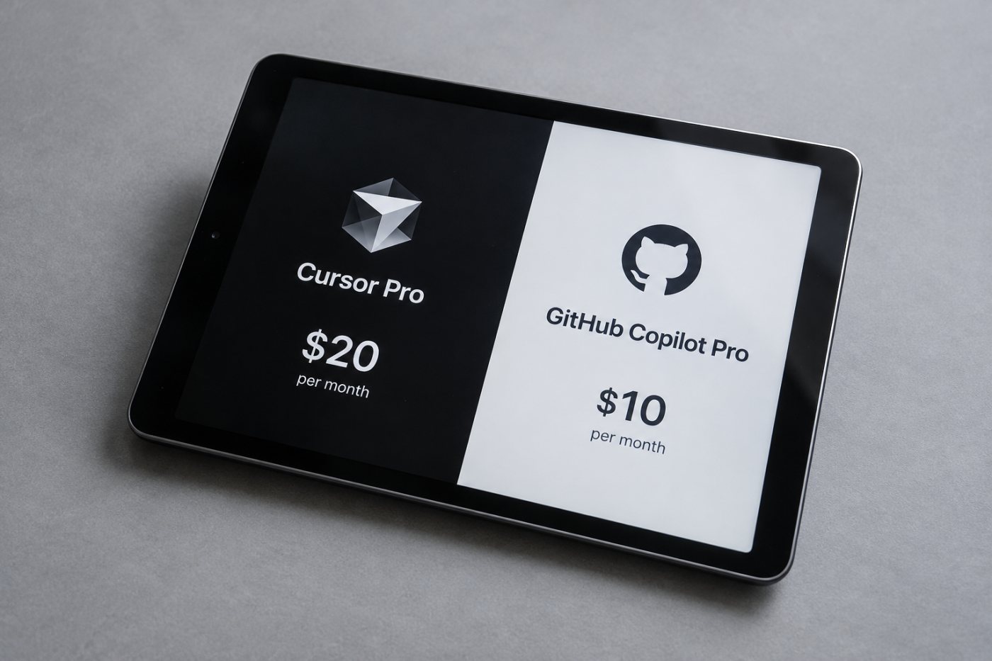 Cursor Pro-ի և GitHub Copilot Pro-ի մեկնարկային գների ու օգտագործման տարբեր կառուցվածքների համեմատություն