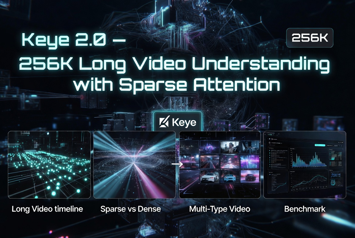 Keye 2.0 from Kuaishou: Bringing DeepSeek Sparse Attention to Long Video Understanding