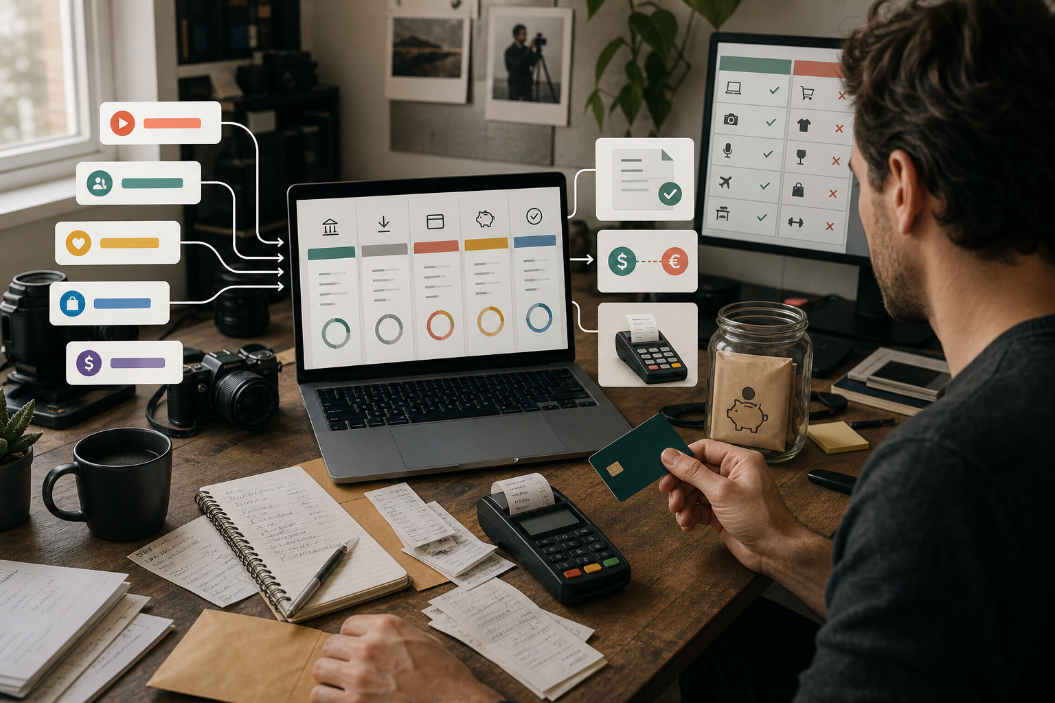 Creator payouts, invoices and expenses consolidated into one Manifest business account with a separate tax reserve.