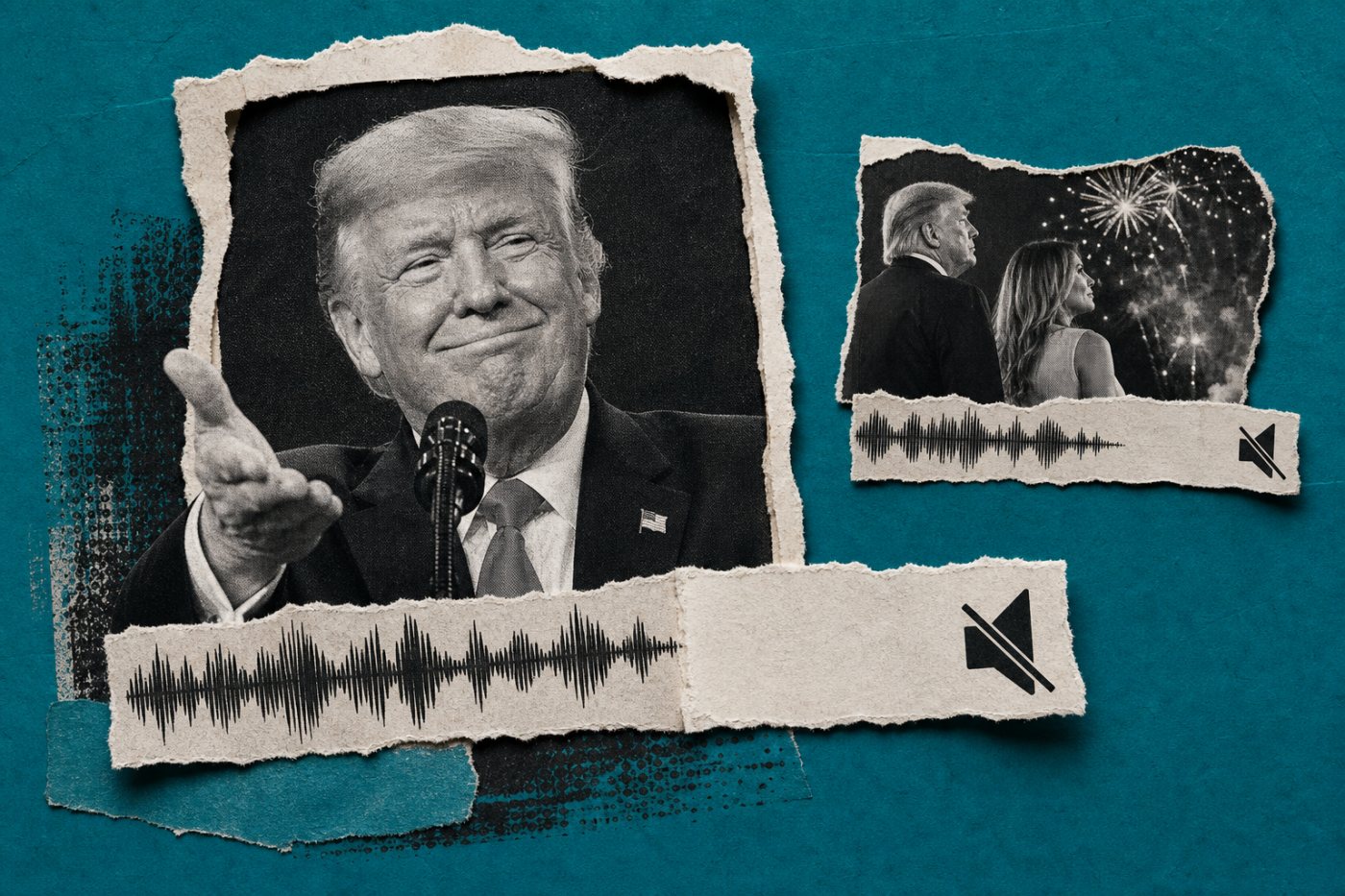 White House का Donald Trump वाला TikTok वीडियो उपलब्ध है, लेकिन “I Bet You Think About Me” का मूल ऑडियो म्यूट है।