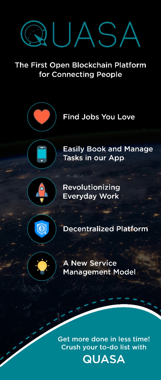 QUASA - это децентрализованная платформа для объединения людей.