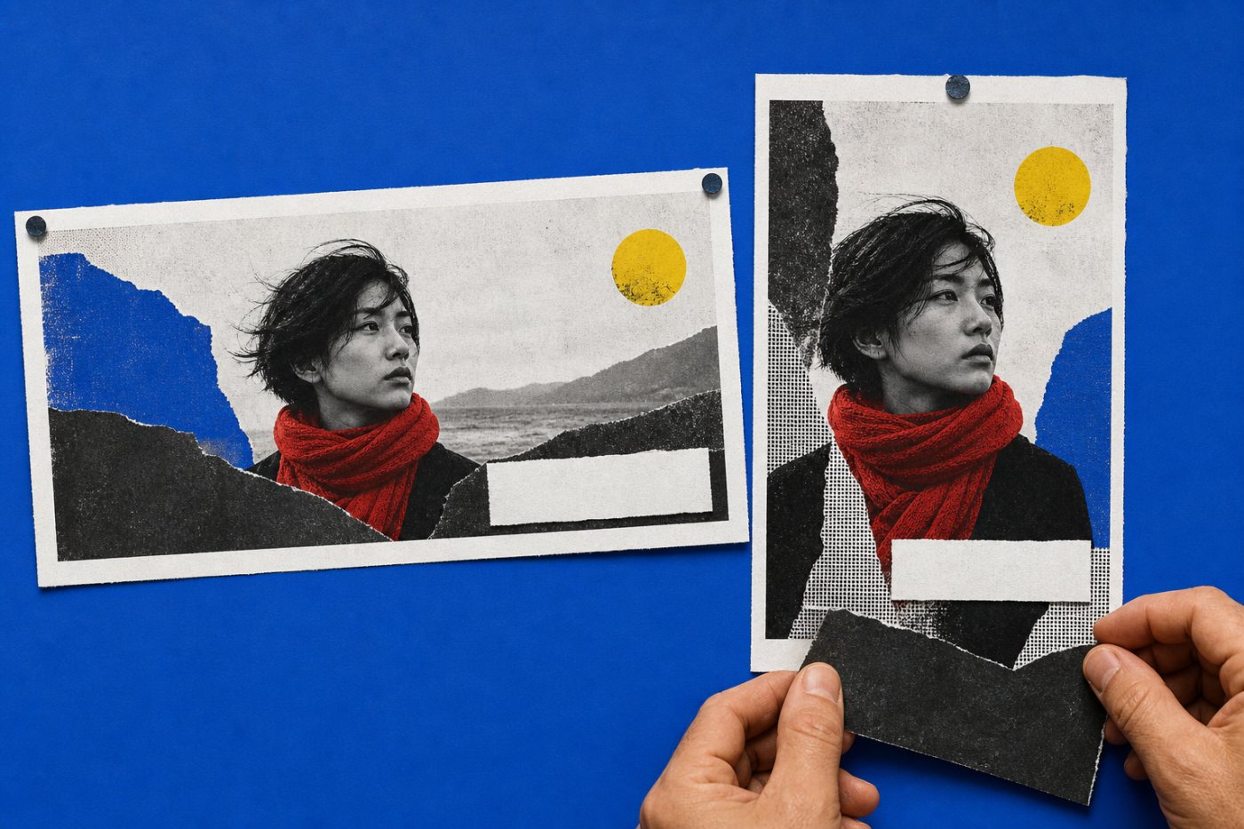 通常動画の横長原稿をショート用の縦長原稿へ再配置する制作工程