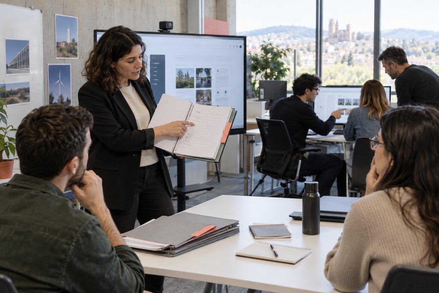 Red.es y una entidad colaboradora revisan la financiación de una plataforma de IA destinada a pequeñas empresas.