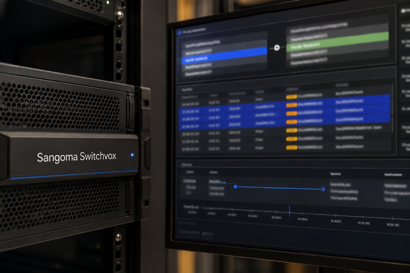 Switchvox पर संस्करण, db-quirks.log और संदिग्ध बाहरी नेटवर्क संपर्क की रक्षात्मक जाँच