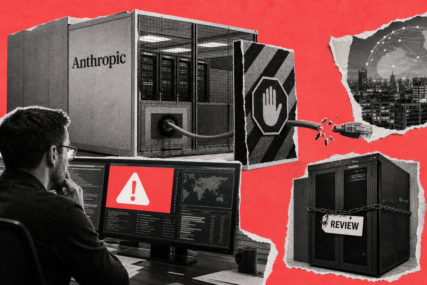 Real-time monitoring blocks unexpected Claude internet access and alerts a human overseer.