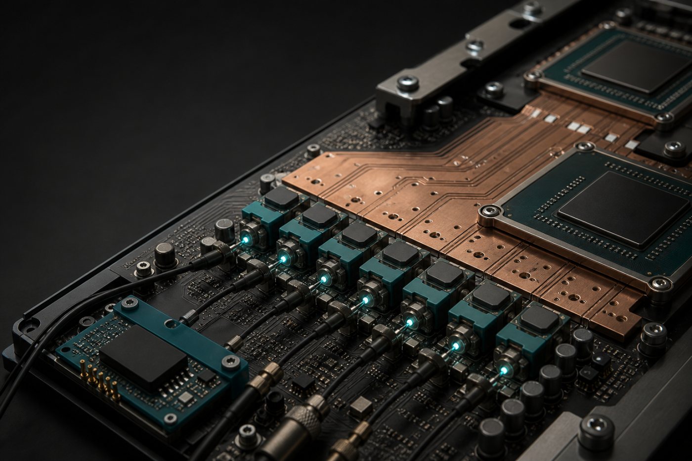 बहु-चरण नियंत्रक से समन्वित स्मार्ट पावर स्टेज GPU और CPU को नियंत्रित बिजली देते हुए