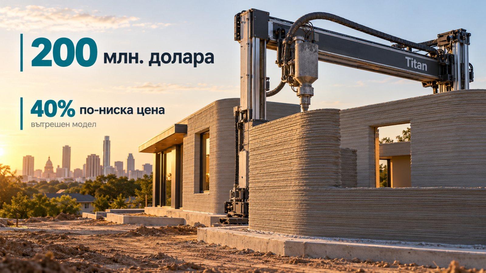 ICON набра $200 млн. — 3D строителството обещава 40% по-ниска цена