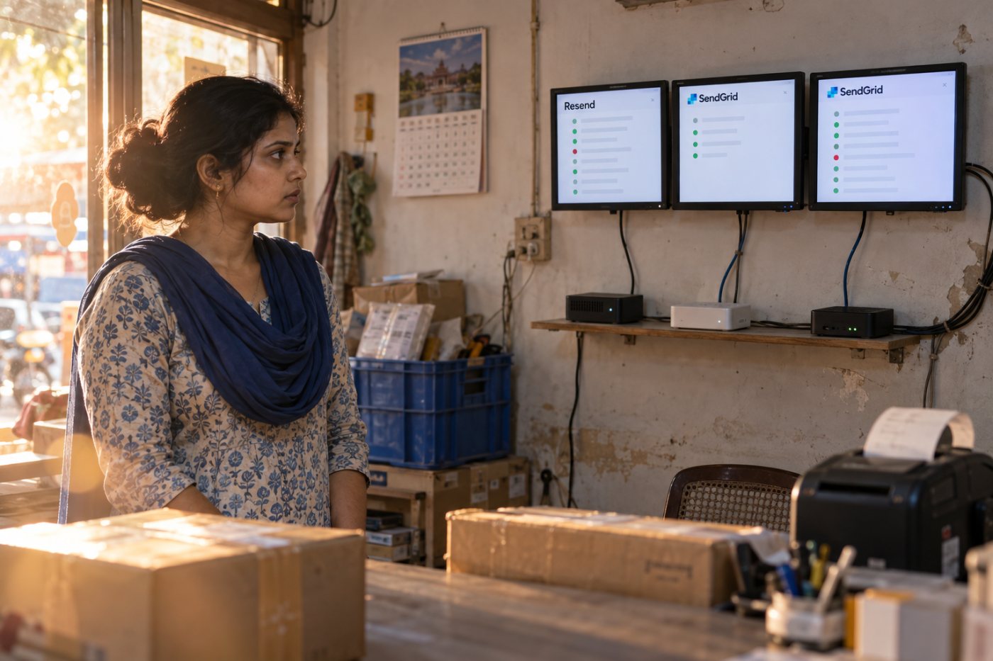 Resend-এর তথ্য সংরক্ষণ এবং SendGrid-এর অনুসন্ধানযোগ্য Activity ও Logs API-তে ইভেন্ট ইতিহাসের ভিন্ন মেয়াদ।