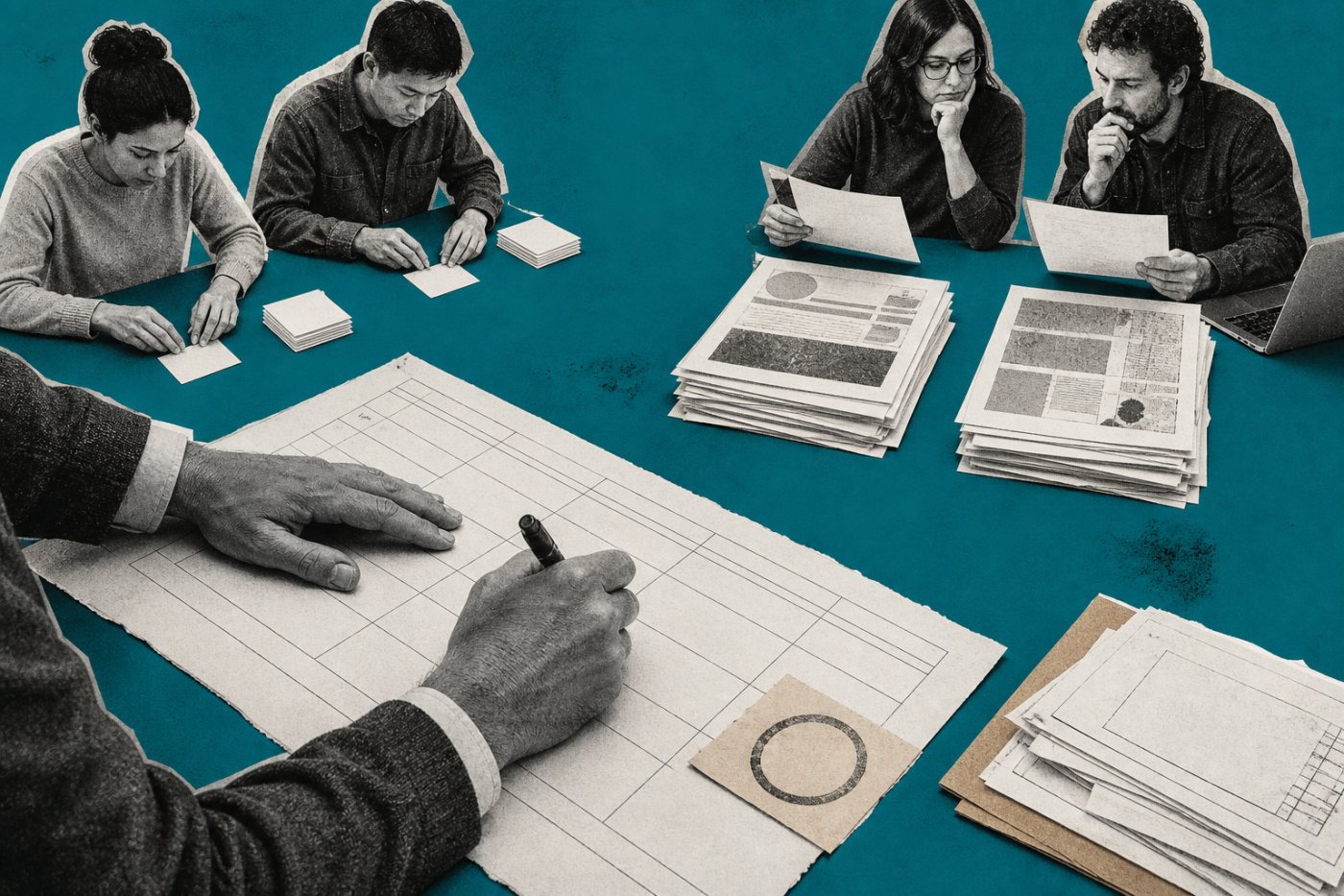 A team separately assesses worker demand and tested AI capability for a specific workplace task.