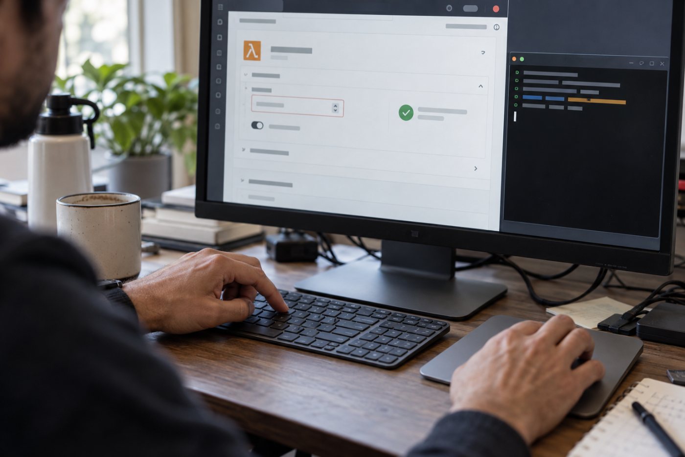 تعديل مهلة وظيفة AWS Lambda بالثواني والتحقق من التكوين بعد النشر