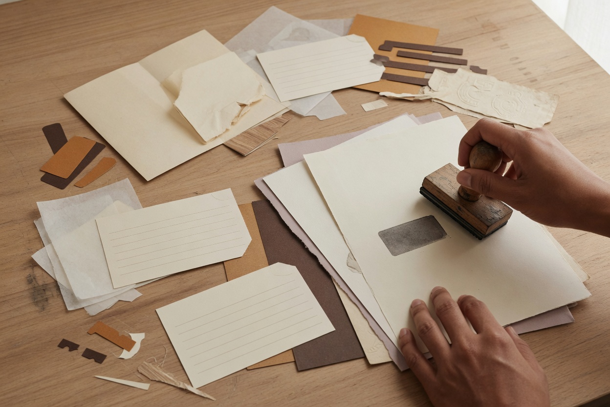Hands processing paperwork for international employment compliance
