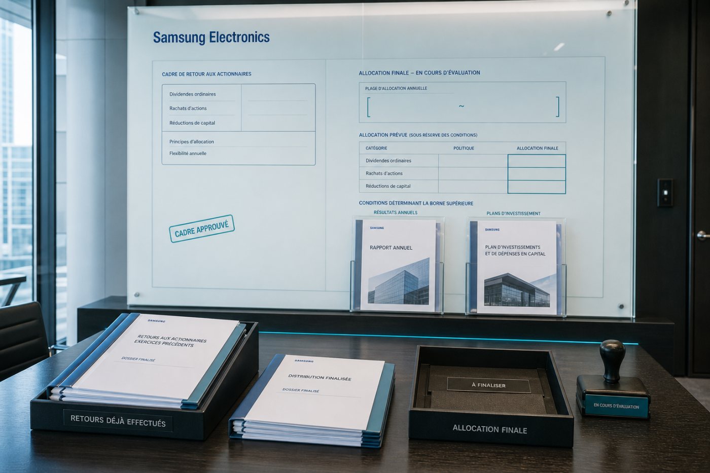 Samsung distingue l’estimation record pour 2026 des sommes déjà restituées en 2024 et 2025.