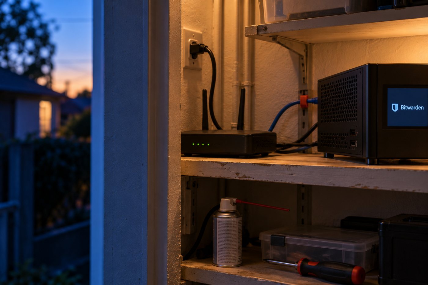 A Bitwarden saját üzemeltetése otthoni telepítésben is lehetséges, de a rendszer fenntartása a felhasználó feladata.