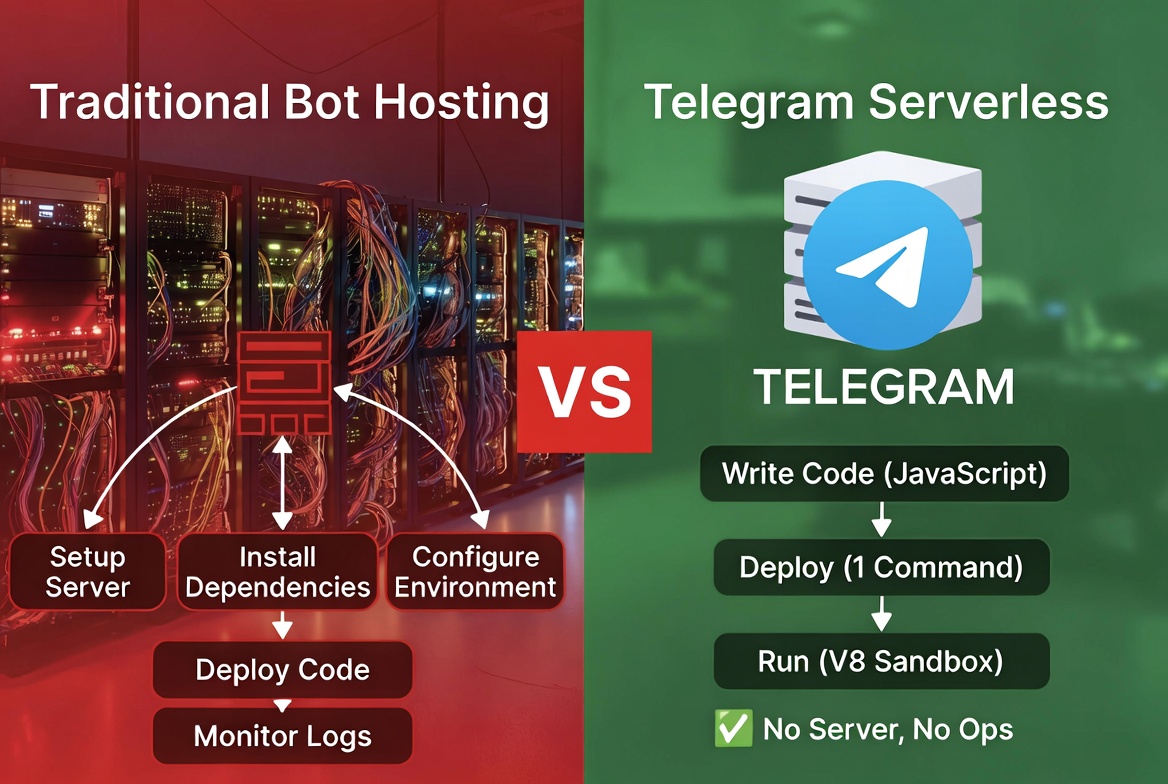 Telegram Just Launched Real Serverless for Bots — And It’s Built for AI Agents
