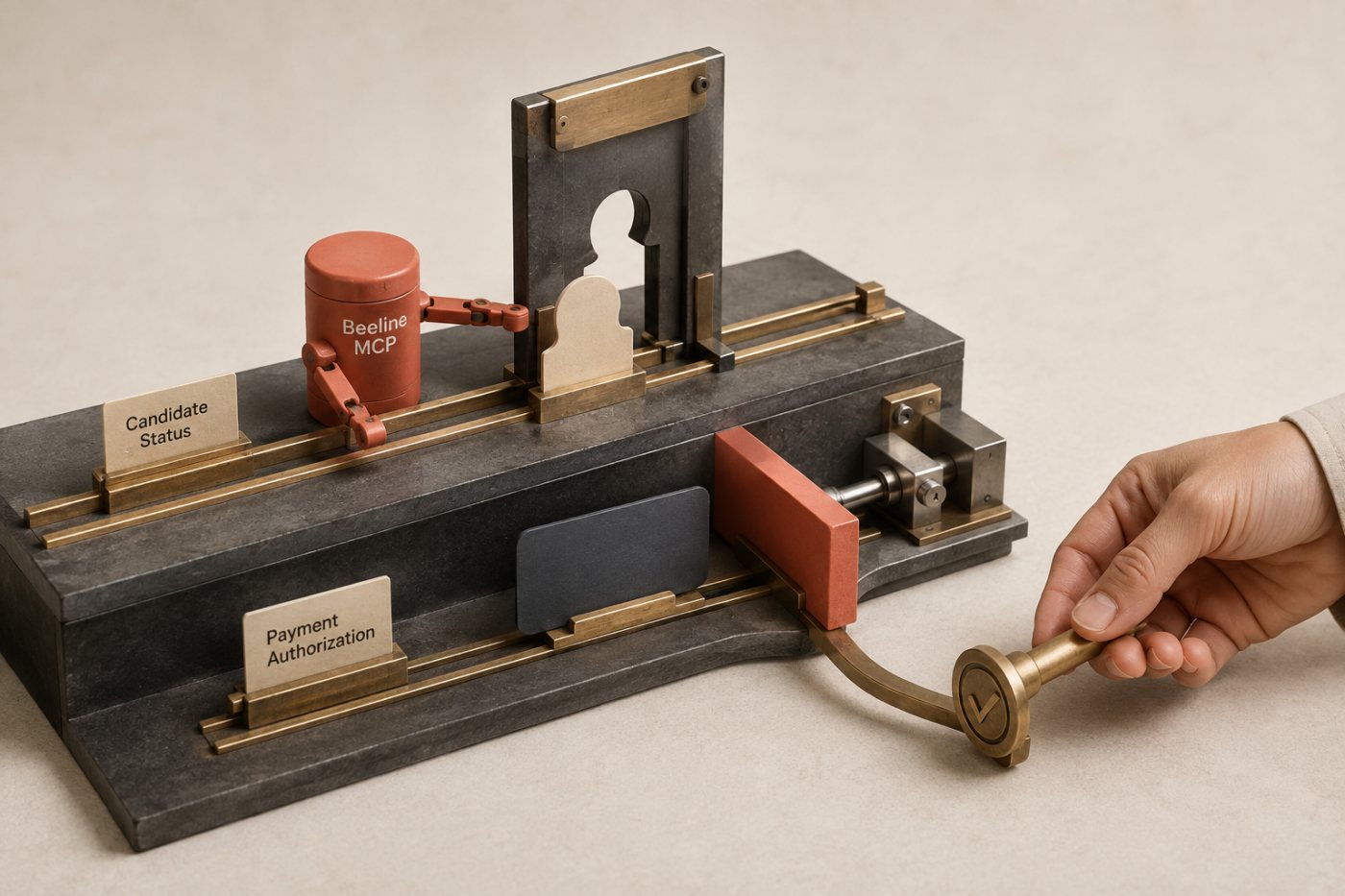 既存の役割権限により候補者操作は完了し、未許可の支払い処理は人へ戻される