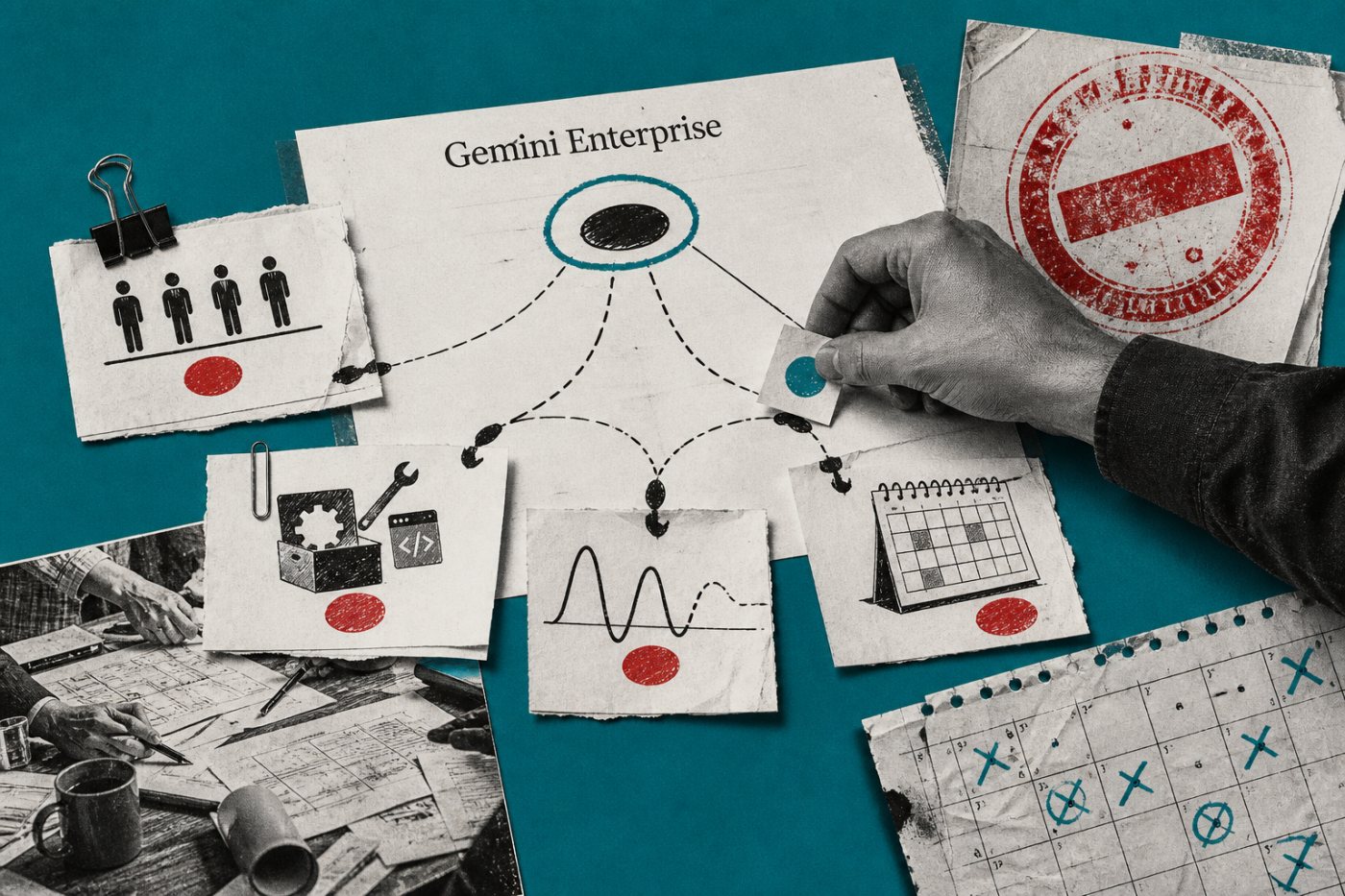 Gemini Enterprise billing paths match steady seats, variable consumption, overages and committed monthly usage.