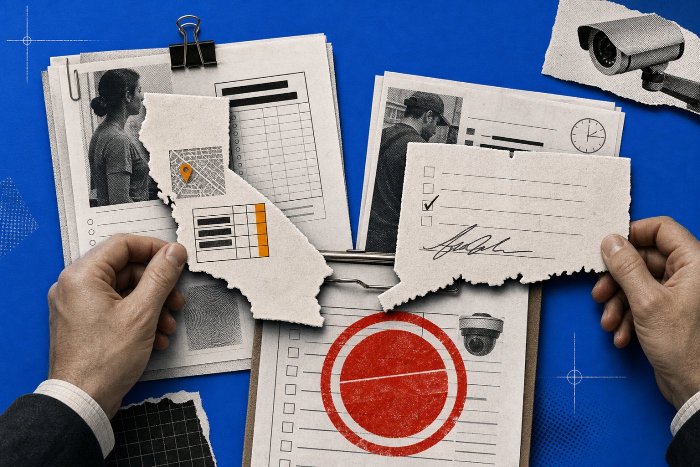A multi-state monitoring deployment is checked against California privacy rights and Connecticut notice requirements before activation.